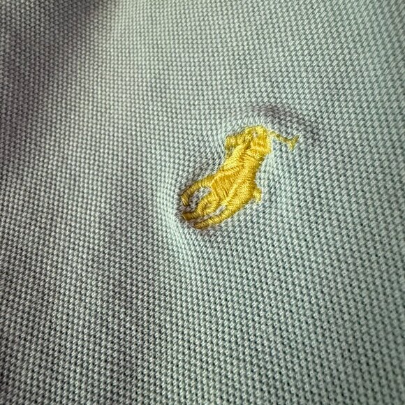 Polo Ralph Lauren Men's Baby Blue with Yellow Logo, Large - Picture 4 of 5